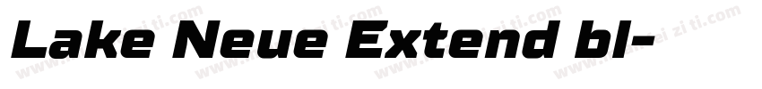 Lake Neue Extend bl字体转换